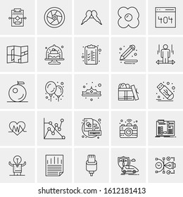 25 Universal Icons Vector illustration
