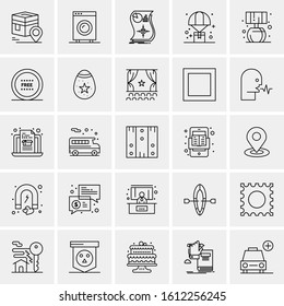 25 Universal Icons Vector illustration