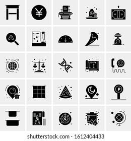 25 Universal Icons Vector illustration