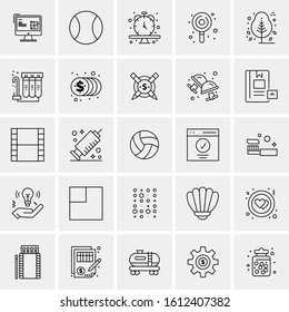 25 Universal Icons Vector illustration