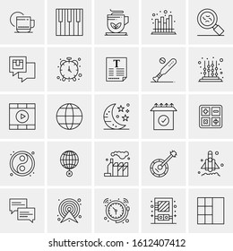 25 Universal Icons Vector illustration