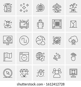 25 Universal Icons Vector illustration