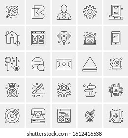 25 Universal Icons Vector illustration