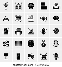 25 Universal Icons Vector illustration