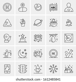 25 Universal Icons Vector illustration