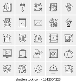 25 Universal Icons Vector illustration
