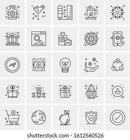 25 Universal Icons Vector illustration