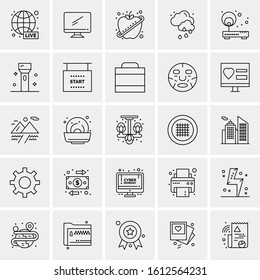 25 Universal Icons Vector illustration