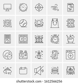 25 Universal Icons Vector illustration