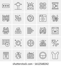 25 Universal Icons Vector illustration