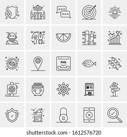25 Universal Icons Vector illustration
