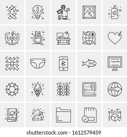 25 Universal Icons Vector illustration
