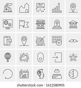 25 Universal Icons Vector illustration