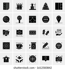 25 Universal Icons Vector illustration