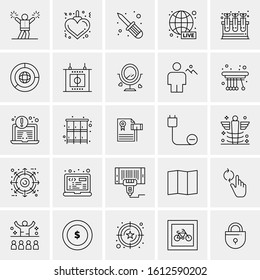 25 Universal Icons Vector illustration