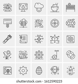 25 Universal Icons Vector illustration