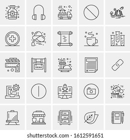 25 Universal Icons Vector illustration