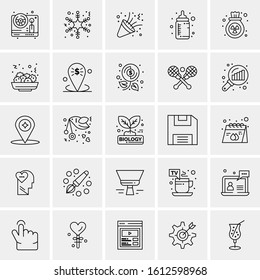 25 Universal Icons Vector illustration
