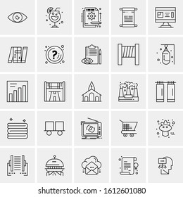 25 Universal Icons Vector illustration