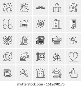 25 Universal Icons Vector illustration