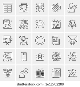 25 Universal Icons Vector illustration