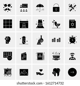 25 Universal Icons Vector illustration