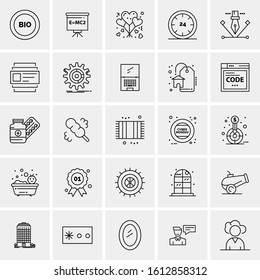 25 Universal Icons Vector illustration