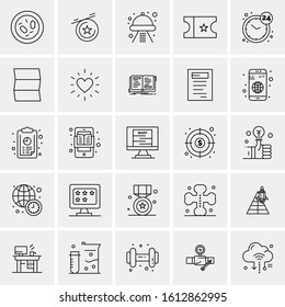 25 Universal Icons Vector illustration