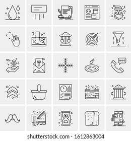 25 Universal Icons Vector illustration