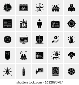 25 Universal Icons Vector illustration