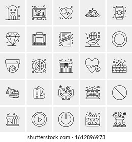 25 Universal Icons Vector illustration