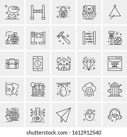 25 Universal Icons Vector illustration