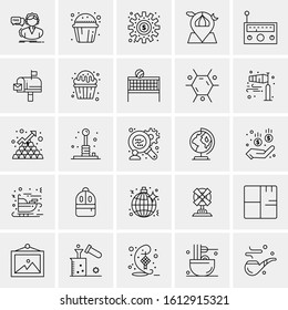 25 Universal Icons Vector illustration