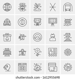 25 Universal Icons Vector illustration