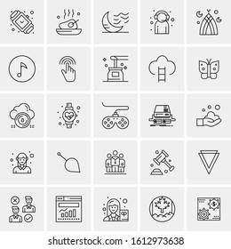 25 Universal Icons Vector illustration