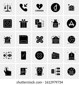 25 Universal Icons Vector illustration