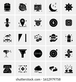 25 Universal Icons Vector illustration