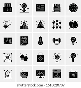 25 Universal Icons Vector illustration