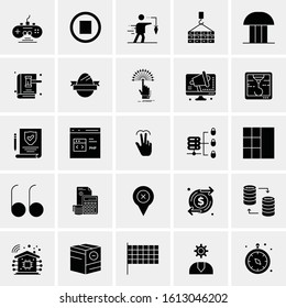25 Universal Icons Vector illustration