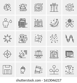 25 Universal Icons Vector illustration