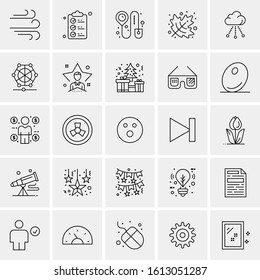 25 Universal Icons Vector illustration