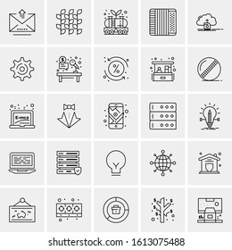25 Universal Icons Vector illustration