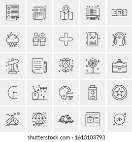 25 Universal Icons Vector illustration
