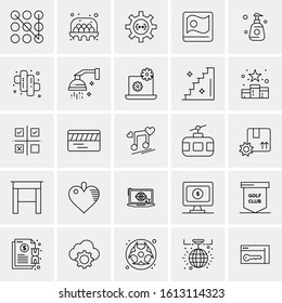 25 Universal Icons Vector illustration