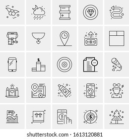 25 Universal Icons Vector illustration