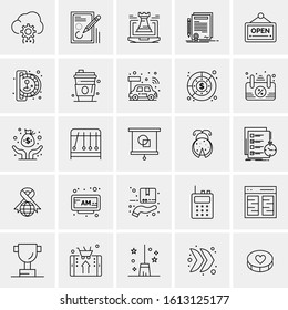 25 Universal Icons Vector illustration