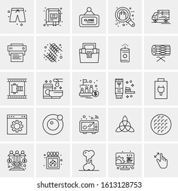 25 Universal Icons Vector illustration