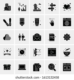 25 Universal Icons Vector illustration