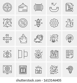 25 Universal Icons Vector illustration