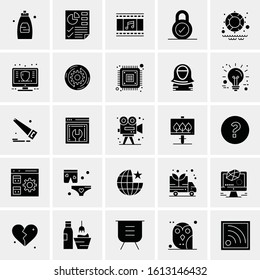 25 Universal Icons Vector illustration